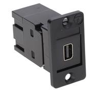kenable Mini DisplayPort to DisplayPort Wall Faceplate Coupler | Low Profile Panel Mount Insert | Female to Female Feedthrough Adapter | Black
