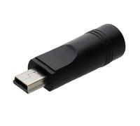 Kenable Mini Usb Plug To Dc 2.1mm Jack Socket Power Adapter Black