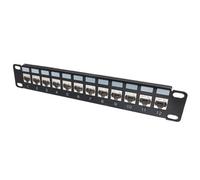Kenable Minimedia 10 Inch Soho Cat6A 12 Port Patch Panel For Ethernet Lan Network Cable