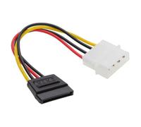 Kenable Molex Lp4 4 Pin To Sata 15 Pin Power Adapter Cable Lead