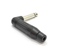 kenable Mono Solder Terminal Amphenol Right Angle 6.35mm for 5mm Cables Black [Mono]