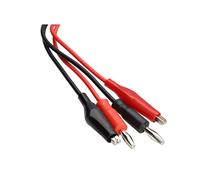 kenable Multimeter 30V 4mm Banana Plug & Crocodile Test Leads Red & Black 0.85m [0.85 metres]