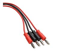 kenable Multimeter 60V Test Leads 2 x 4mm Banana Plug Red & Black Cables 1m [1 metres]