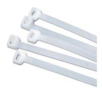 kenable Natural Cable Ties 142mm x 3.2mm Nylon 66 UL Approved Zip Ties Pack of 100 White