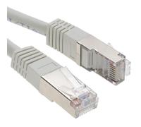 Network Cat5E FTP Ethernet LAN SHIELDED Patch Cable Lead 1m Grey
