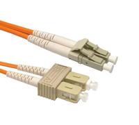 kenable OM1 Fibre Optic Cable LC to SC Duplex Multimode 62.5/125 LSZH Low Smoke Grey 2m