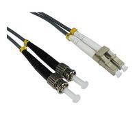 Kenable Om1 Grey Fibre Optic Lc St Duplex mm 62.5 125 Patch Lszh Cable 1M