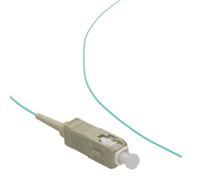 kenable OM3 Fibre Optic SC Pigtail Simplex MM 50 125 Splicing LSZH Cable 1m Aqua [1 metres]