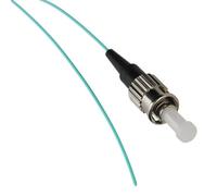 Kenable Om3 Fibre Optic St Pigtail Simplex mm 50 125 Splicing Lszh Cable 1M Aqua