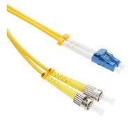 Kenable Os2 Yellow Fibre Optic Lc St Single Mode Duplex 9 125 Patch Lszh Cable 10M