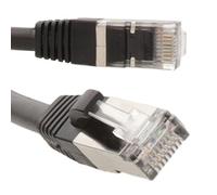 kenable Outdoor External CAT6A Copper SSTP Network Cable 10 Gigabit Ethernet Patch Lead Black 3m