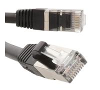 kenable Outdoor External CAT6A Copper SSTP Network Cable 10 Gigabit Ethernet Patch Lead Black 3m