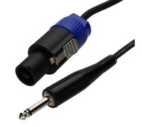 Kenable Pa Speaker Lead Locking Spk To 6.35mm 1 4 Jack Low Loss 5.8mm2 Cable 1.5M