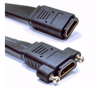 Kenable Panel Mount Hdmi High Speed Wall Surface Av Coupler Flat Cable Adapter 16Cm