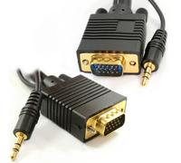 Kenable Pc Laptop To Hd Lcd Led Plasma Tv 15 Pin Vga With Jack Audio Cable 10M