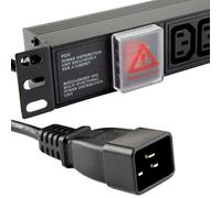 Kenable Pdu C13 Sockets 12 Way To C20 Iec 16A Power Distribution Unit Horizontal 3M