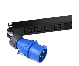 kenable PDU COMBO 4 x C19 Sockets 20 x C13 IEC Sockets to 32A Commando Vertical Unit 3m [3 metres]