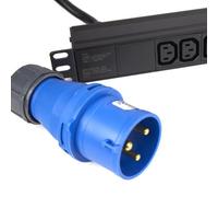 PDU C13 Sockets 12 Way to 32A Commando Power Distribution Unit Horizontal 3m