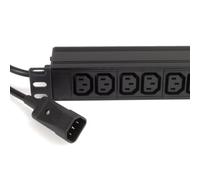 kenable PDU Power Distribution Unit 16 Way C13 Sockets to C14 Plug 1U 19 Inch Rack Mount Horizontal 10A 2500W 3m Black
