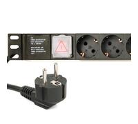 Kenable Pdu Schuko Sockets 8 Way With Euro Plug Power Distribution Unit Horizontal 3M