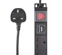 Kenable Pdu Uk Sockets 12 Way With Uk Plug Power Distribution Unit Vertical Surged 3M