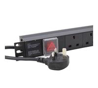 kenable Power Distribution Unit PDU 6 Way Horizontal 19 inch Rack Mounted 1U
