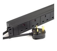 Kenable Pdu Uk Sockets 8 Way With Uk Plug Power Distribution Unit Horizontal 3M