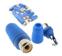 kenable Phono RCA Socket Audio or Video Solder Termination BLUE 10 Pack