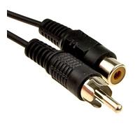 kenable Phono Red/White/Yellow Extension Lead for RCA Audio/Video Cables 10m [10 metres]