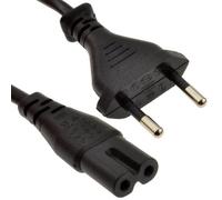 Kenable Power Cable 2 Pin Eu Euro Plug To C7 (Figure 8) 0.75mm Lead 2M Black