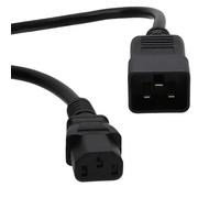 kenable Power Cable C20 to C13 Male to Female UPS Server Lead H05VV-F 1.5mm 1m Black