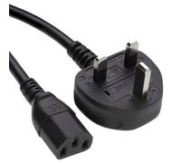 Kenable Power Cable Uk Plug (10A Fused) To Iec C13 1.00mm2 Lead 6Ft 1.8M Black