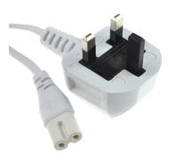 kenable Power Cable UK Plug to C7 Figure 8 Lead for TV Laptop CD Player 3A Fused 0.75mm 5m White