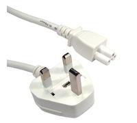 kenable Power Cord UK Plug to C5 Clover Leaf CloverLeaf Lead 1.8m Cable White [1.8 metres]