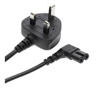 kenable Power Cord UK Plug to Right Angle Figure 8 Fig of 8 Lead Cable C7 5m [5 metres]