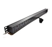 kenable Power Distribution Unit C20 to 12 Way UK Mains Socket 19 inch Horizontal PDU 16A [12 Way Vertical]