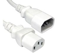 Kenable Power Extension Cable Iec Male To Female Ups Lead C14 C13 0.5M White