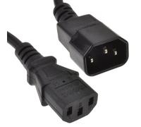kenable Power Extension Cable IEC Male to Female UPS Lead C14 to C13 1m Black [1 metres]