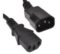 kenable Power Extension Cable IEC Male to Female UPS Lead C14 to C13 4m Black [4 metres]