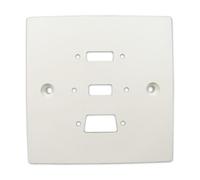 kenable Pre-Drilled Wall Faceplate for HDMI VGA USB Panel Mount Stubs Single Gang 85mm White
