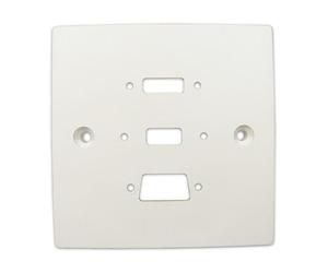kenable Pre-Drilled Wall Faceplate for HDMI VGA USB Panel Mount Stubs Single Gang 85mm White
