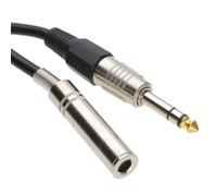 kenable Premium 6.35mm Stereo Jack Extension Cable TRS Male to Female Audio Lead Pure Copper Black 5m