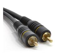 kenable Premium 75 Ohm Digital Audio COAX Cable Gold Plated RCA Phono to Phono Lead Black 2m