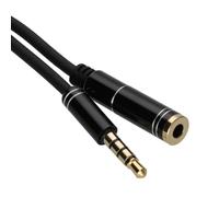 kenable PRO 4 Pole TRRS METAL 3.5mm Jack Headphone/Headset Extension Cable 3m