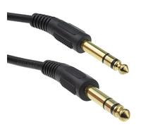 kenable Pro 6.35mm Jack Plug to 6.35mm Jack Plug Stereo Cable Gold 5m [5 metres]
