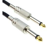 kenable PRO 6.35mm Low Noise Guitar Lead Cable Gold Metal Connectors 4m Black