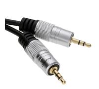 Pro Audio 3.5mm Stereo Jack to Jack Sound Cable Lead Gold 0.5m 50cm