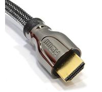 kenable PRO Braided HDMI High Speed HD TV 1080P Cable Metal Ends 1m [1 metres]