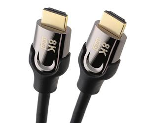 kenable PRO Certified Ultra High Speed HDMI 2.1 Cable 8K 60/4K 120Hz 48Gbps Plugs 2m [2 metres]