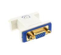 Kenable Pro Dvi 24+5 Socket To Vga Socket 15 Pin Video Coupler Adapter Joiner White